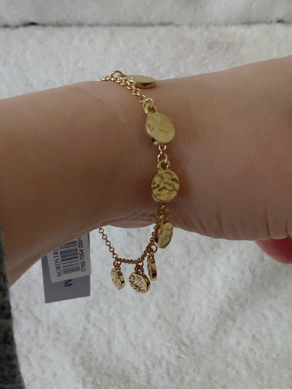 Nordstrom Gold Disc Charm Bracelet
